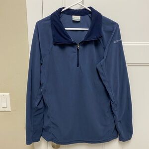 Columbia Blue Navy Quarter-Zip Fleece Pullover